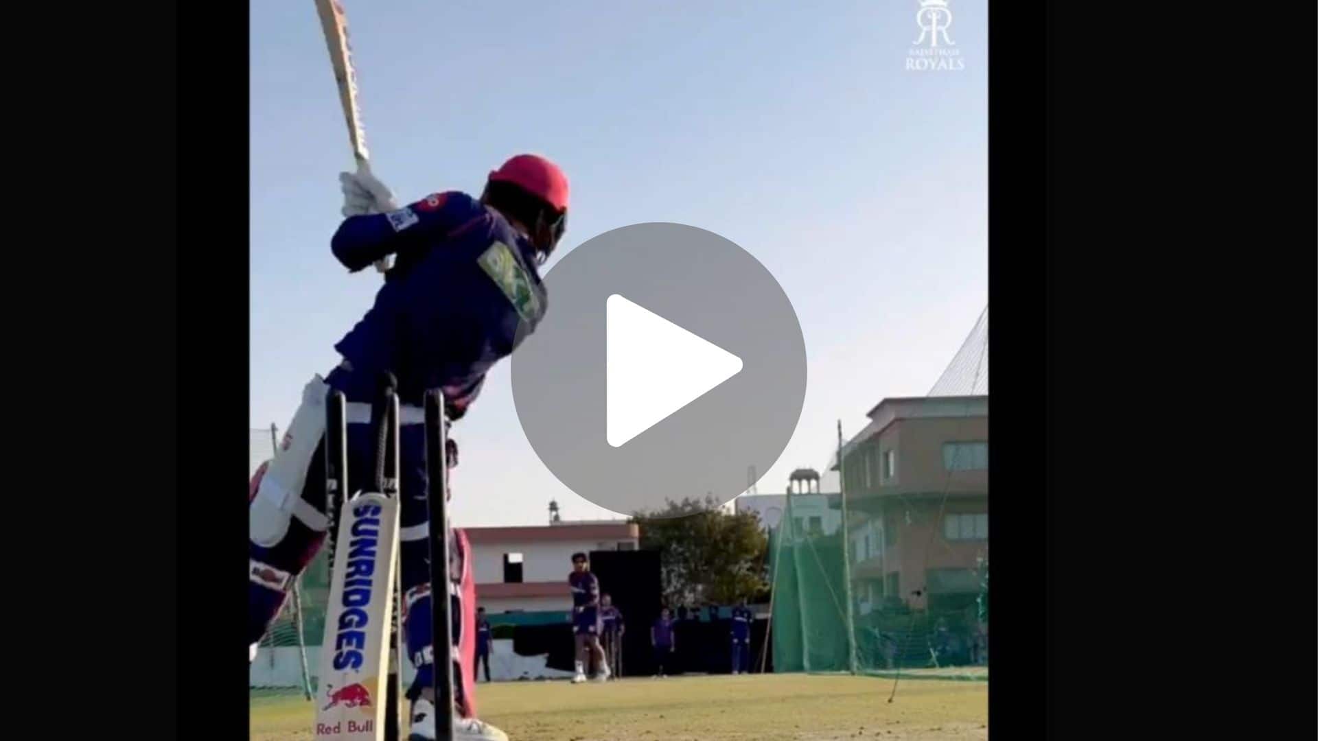 [Watch] Riyan Parag Owns RR's Net Session With Skillful Strokeplay Ahead Of IPL 2024